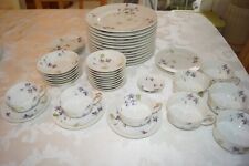 Railroad CB&Q China Violets and Daisies Haviland Limoges Schleiger 453 Blank 6 picture