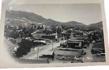 Rppc Austin, Nevada Postcard Kodak Unused Birdseye View Of Town And Street Dwr picture