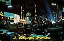 Vtg Hollywood CA A Hollywood Premiere My Fair Lady Old Cars 1960s Postcard picture