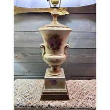 Vintage Victorian Handpainted Lamp Signed picture