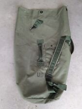 A Real Military Duffle Bag  Green Nylon Carry Straps US picture