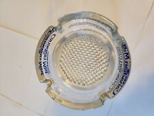 Vintage Imported Canadian Mist Canada at it's Best Clear Glass Heavy Ashtray picture