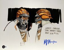 Nilo Rodis-Jamero Lando Skiff Guard ROTJ Concept Art Signed 11x14 Photo BECKETT picture