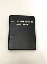 1985 Continental Airlines Inflight Manual Flight Attendant Stewardess Handbook picture