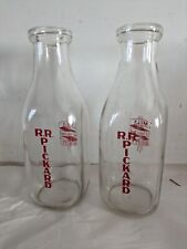 Vintage R.R. Pickard Dairy ACL Quart Milk Bottle Hampstead, New Hampshire NH picture