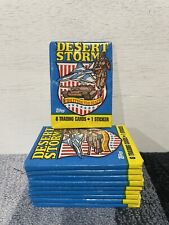 Topps 1991 Desert Storm (coalition For Peace) Trading Cards Wax Lot Of 10 Packs picture