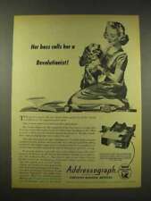 1944 Addressograph Machine Ad - Calls Her Revolutionist picture