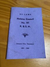 1949 BY-LAWS ~ HOLSTON COUNCIL JO. 101 R. & S. M. JOHNSON CITY, TN 1931-1949 picture