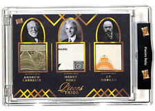 2022 Pieces Of The Past Andrew Carnegie Henry Ford JP Morgan relic card picture