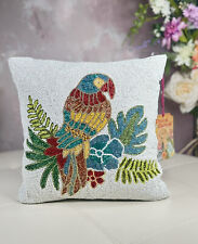 DECORATIVE PILLOW STUDDED WITH BEADS 