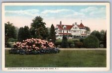 RED BANK NEW JERSEY*NJ*A SUMMER HOME ON RUMSON ROAD*1920's ERA VINTAGE POSTCARD picture