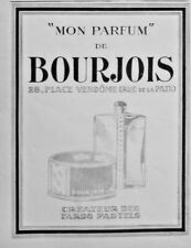 1926 PRESS ADVERTISEMENT MY PERFUME DE BOURJOIS CREATOR DES FARDS PASTELS picture
