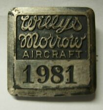 WW1 pin *Willys Morrow Aircraft* Company #1981 Employee Worker Badge picture