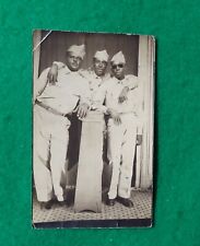 Vintage Antique African American photo of three soldiers picture