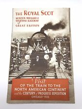 1933 CHICAGO WORLDS FAIR The ROYAL SCOT Train Brochure Century of Progress picture