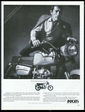 1966 Ducati motorcycle photo vintage print ad picture