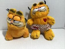 Vintage Garfield Dankin Plushies, 6 In Tall, Lot Of Two  picture