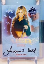 2019 Benchwarmer Jessica Hall Hockey USA 05/10 Purple Foil Auto 40th National picture