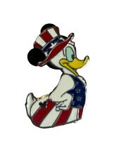 Disney Trading Pin Donald Duck 2007 Patriotic Hidden Mickey Flag Rubber Ducky picture