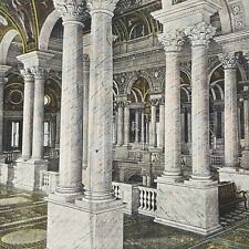 Vintage Postcard Hall of Columns Library of Congress Washington DC Unposted  picture