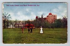 French Lick IN-Indiana, French Lick Hotel, Golf Links, Vintage Postcard picture