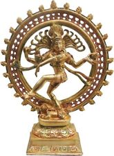 Brass Showpiece Nataraj Statue 11*4*13.5 Inch picture