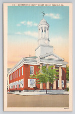 Cumberland County Court House Carlisle Pa Linen Postcard No 3664 picture