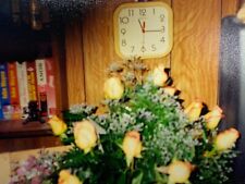 (Kc) FOUND PHOTO Photograph Snapshot 4x6 Flowers Clock VHS Abstract Grandma  picture