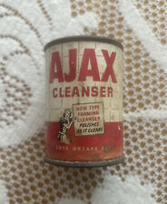 Antique vintage AJAX CLEANSER 2 oz container doll size picture