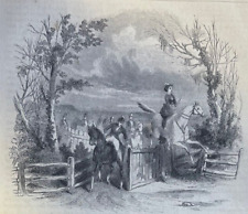 1861 Fox Hunting Fox Hunters illustrated picture