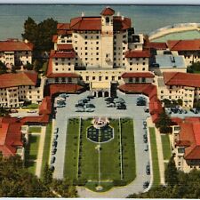1950 Denver CO Broadmoor Hotel Birds Eye Italian Architecture Pikes Peak PC A252 picture