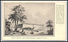 Postcard Fifth Avenue And Forty Second Street 1850 New York City NY M47 picture