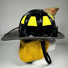 Cairns 880 Fire Helmet C-TRD Black 2005 W/ Neck Protector picture