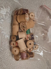 Lot of Vintage Empty Wooden Sewing Thread Spools Assorted Sizes picture