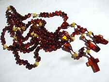 Handmade Natural Baltic Amber Catholic Rosary| Real Amber necklace| A great gift picture