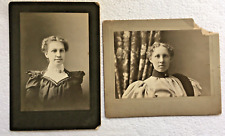 Antique Cabinet Card Lot Lady Women Estate Portrait Larger Size picture