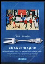 1963 Towle sterling Charlemagne silver silverware fork photo vintage print ad picture