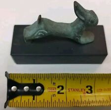 Simoncini Tuscany Italy Rabbit Bronze Sculpture Miniature Mini Figure Old Vtg picture