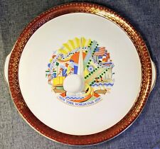 1939 New York World's Fair Cronin China Serving Plate - Beautiful picture