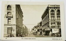 MEXICO AV. CINCO DE MAYO Street View Old Cars Postcard I9 picture