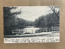 Postcard Poughkeepsie NY New York Vassar College Lake Vintage 1906 UDB PC picture