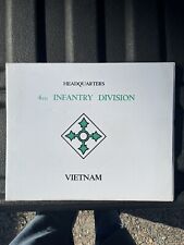 Guaranteed Original Vietnam War 4th Infantry Div Inf Medal Award Document Holder picture