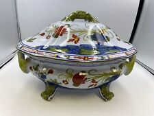 AMM Majolica Italy Pottery GAROFANO Large Tureen with Lid ** picture