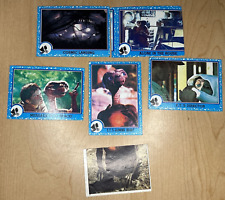 1982 Topps E.T. The Extraterrestrial NonSport Trading Cards Lot Of 5 & More picture