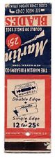 c1950s~Marlin Straight Razor~Rifle~New Haven CT~Vintage Matchbook Cover picture