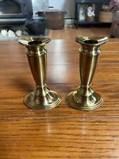 One Set of Valerie Brass 5 inch Candle Sticks . from HSN. 1179 picture