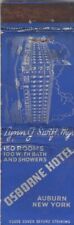 VINTAGE HOTEL MATCHBOOK COVER. OSBORN HOTEL. AUBURN, NY. picture