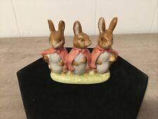Vintage 1954 Beswick Beatrix Potter England Flopsy Mopsy & Cottontail Figurine picture