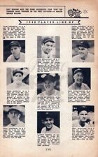 1948 New York Yankees Team Joe Dimaggio Yogi Berra Rizzuto Vintage Print Ad Page picture