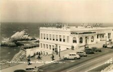 Autos Cliff House Ocean Beach San Francisco California 1940s RPPC Postcard 11944 picture